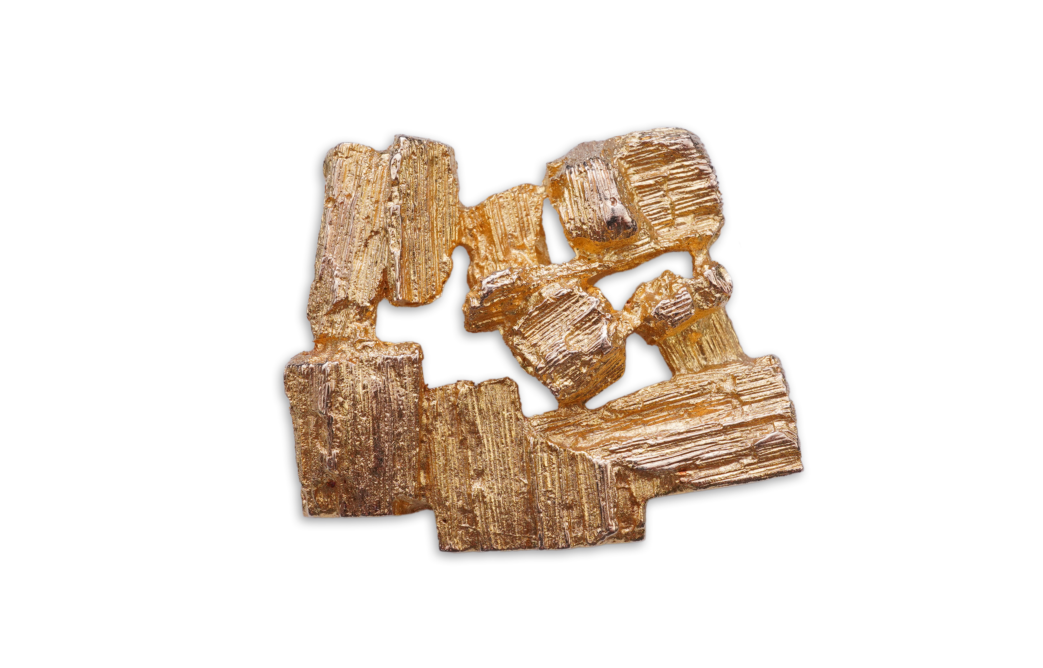 Björn Weckström, a gold brooch, 'Driftwood', Finland, circa 1971